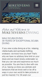 Mobile Screenshot of mikesevernsdiving.com