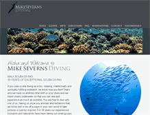 Tablet Screenshot of mikesevernsdiving.com